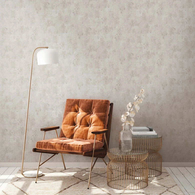 A.S. Création non-woven tapet BOS - sten look beton look lys grå, beige, grå 