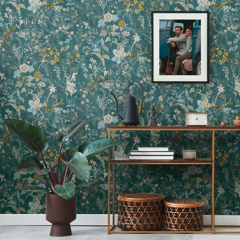 Vliestapete Landhaus Blumentapete - aus der LandIDEE Wohnen & Deko Kollektion 