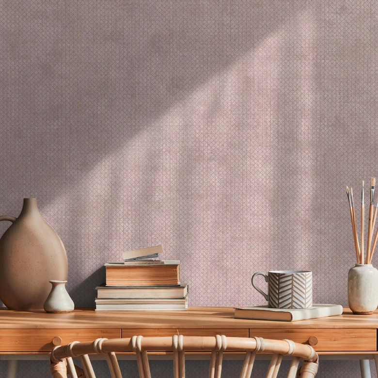 A.S. Création Vliestapete The BOS - Papier peint graphique rose, or rose, métallique 