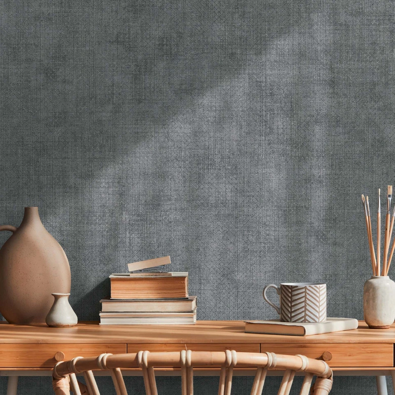 A.S. Création Vliestapete The BOS - papier peint graphique anthracite, gris, métallique 