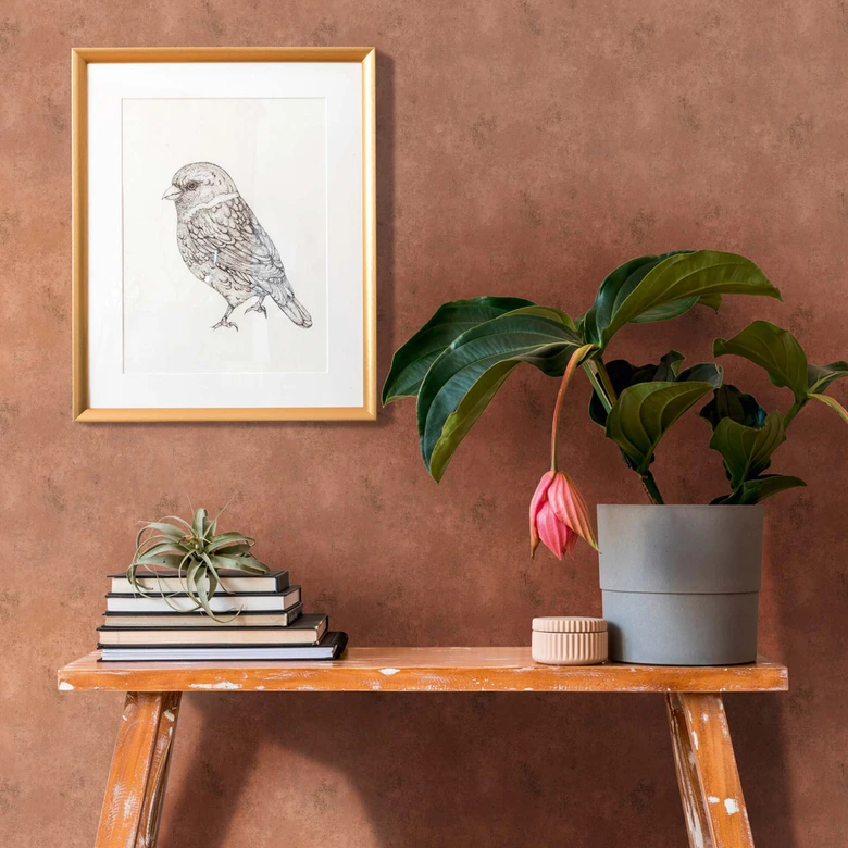 A.S. Création papier peint intissé The BOS - vinyle expansé terracotta, orange 