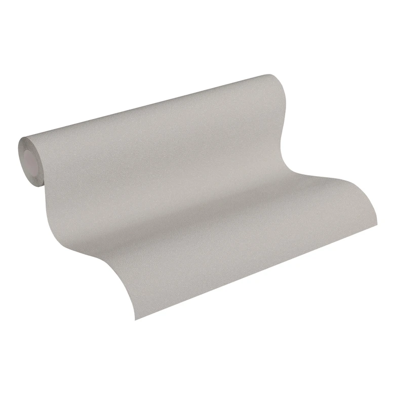 Livingwalls Vliestapete Trendwall Tapete Uni beige, grau, metallic 