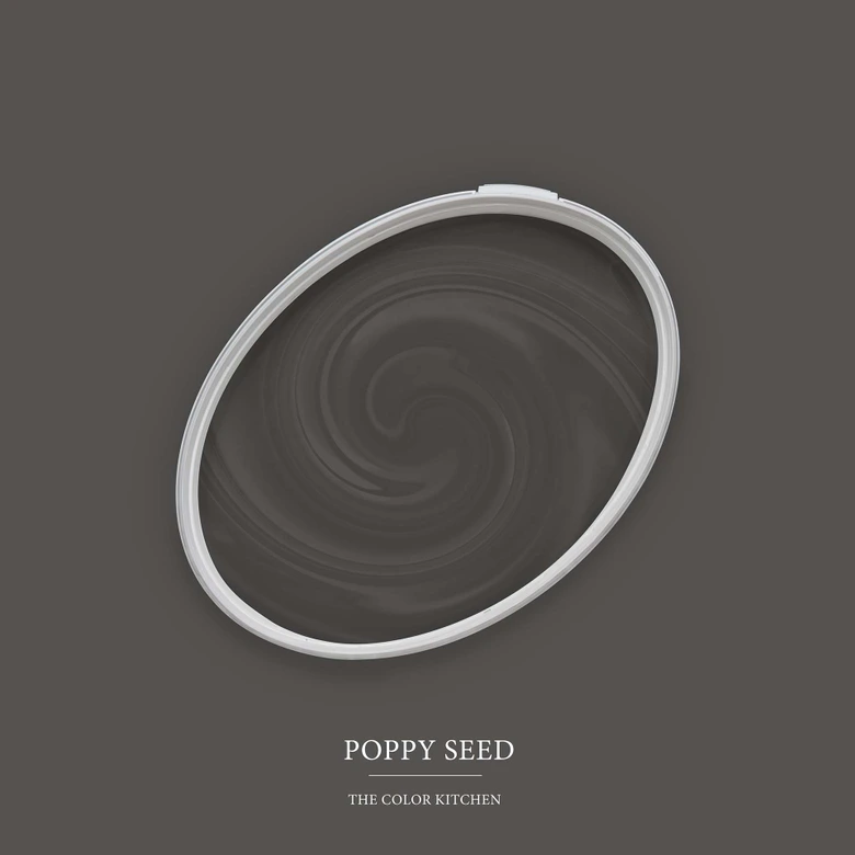 Peinture muraleale gris anthracite satiné mat - couleur intérieure - THE COLOR KITCHEN Poppy Seed 