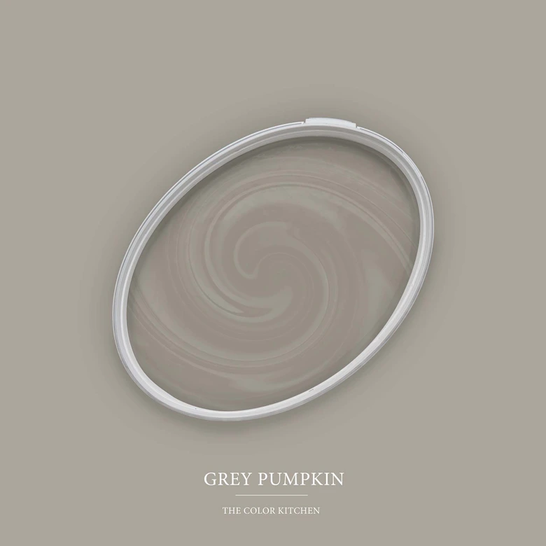 Taupe Wandfarbe seidenmatt I Grey Pumpkin | Atmosphäre zurückhaltender Eleganz schaffend | THE COLOR KITCHEN 