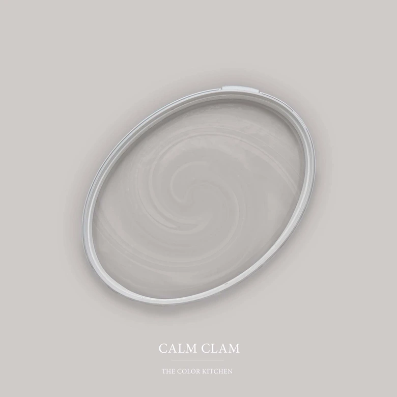 Grau Wandfarbe seidenmatt I Calm Clam | elegante, moderne Atmosphäre schaffend | THE COLOR KITCHEN 