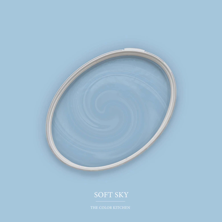 Peinture murale bleu soie mat - THE COLOR KITCHEN Soft Sky 