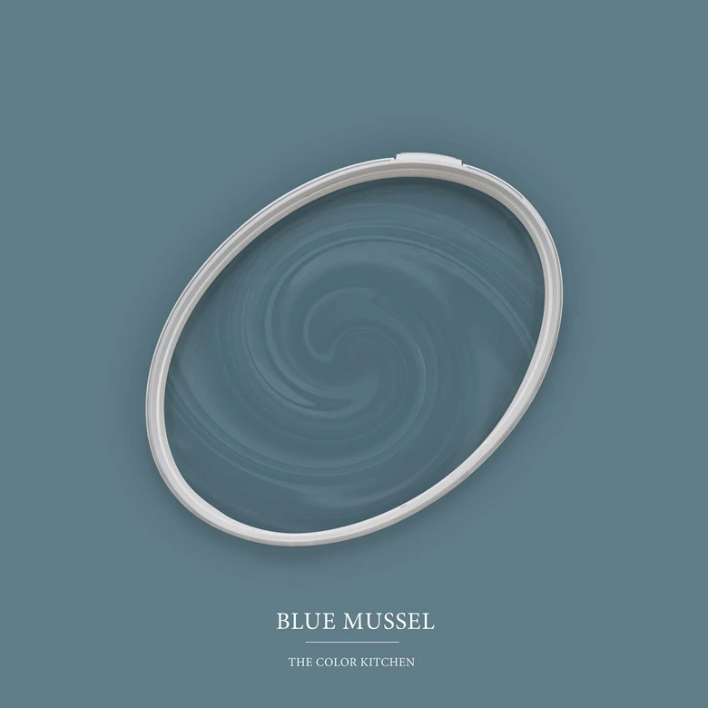 Blau Wandfarbe seidenmatt I Blue Mussel | Mit beruhigender Wirkung | THE COLOR KITCHEN 