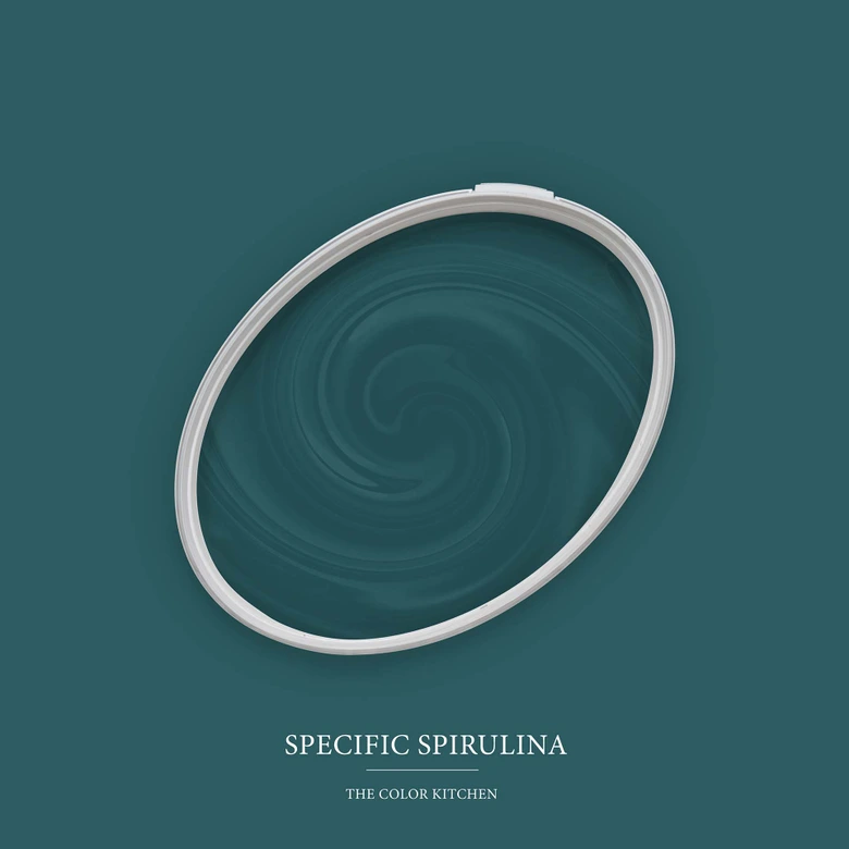 Grün Wandfarbe seidenmatt I Specific Spirulina | Raumharmonie schaffend | THE COLOR KITCHEN 