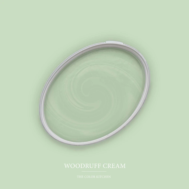 Grün Wandfarbe seidenmatt I Woodruff Cream | Raumharmonie schaffend | THE COLOR KITCHEN 