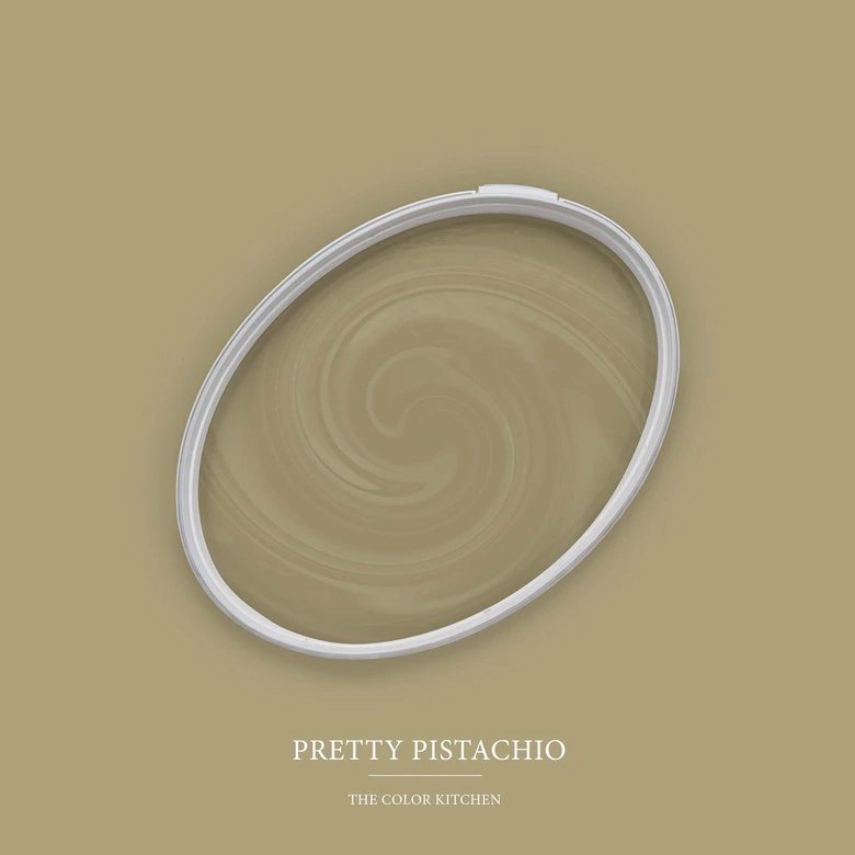 Grün Wandfarbe seidenmatt I Pretty Pistachio | Raumharmonie schaffend | THE COLOR KITCHEN 