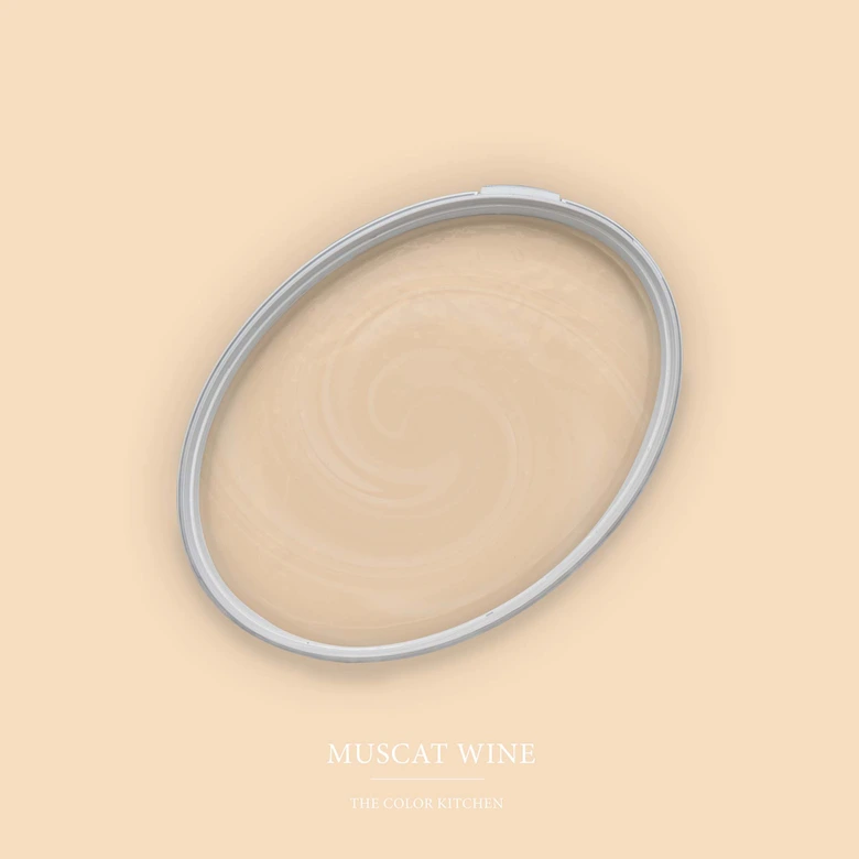 Beige Wandfarbe seidenmatt I Muscat Wine | Raum öffnend und beruhigend | THE COLOR KITCHEN 