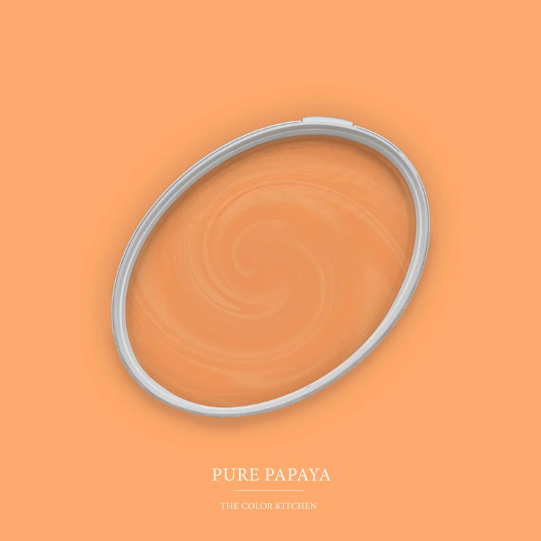 Orange Väggfärg halvmatt I Pure Papaya | energiskt inspirerande | THE COLOR KITCHEN 