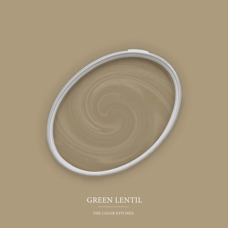 Grün Wandfarbe seidenmatt I Green Lentil | Raumharmonie schaffend | THE COLOR KITCHEN 