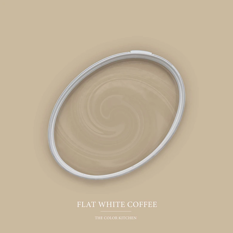 Beige Wandfarbe seidenmatt I Flat White Coffee | Raum öffnend und beruhigend | THE COLOR KITCHEN 