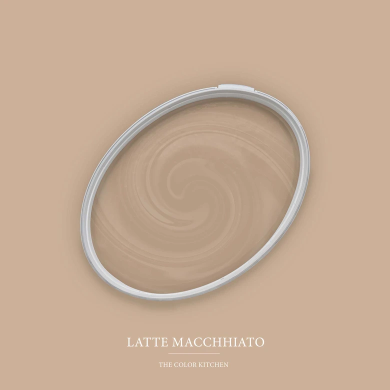 Braun Wandfarbe seidenmatt I Latte Macchhiato | behagliche und ruhige Raumatmosphäre schaffend| THE COLOR KITCHEN 