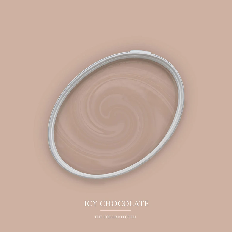 Braun Wandfarbe seidenmatt I Icy Chocolate | behagliche und ruhige Raumatmosphäre schaffend | THE COLOR KITCHEN 