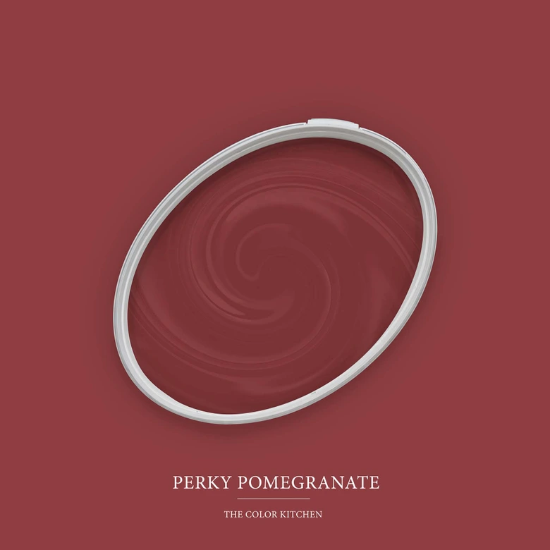 Rot Wandfarbe seidenmatt I Perky Pomegranate | leidenschaftlich und voller Energie | THE COLOR KITCHEN 