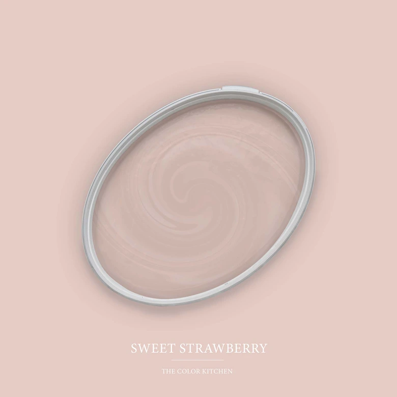Beige Väggfärg satin matt I Sweet Strawberry | Rumsöppnande och lugnande | THE COLOR KITCHEN 