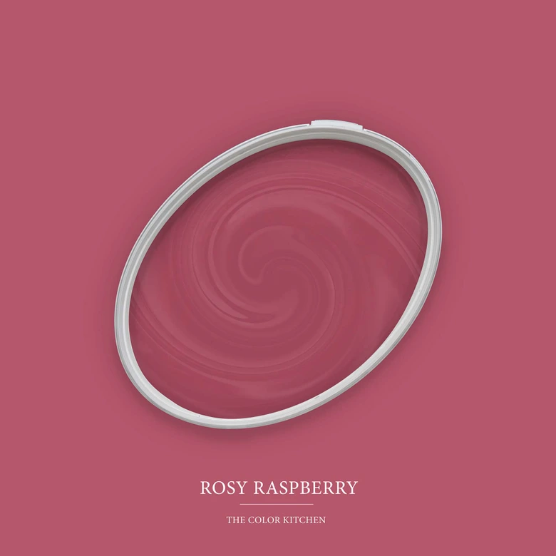 Pink Wandfarbe seidenmatt I Rosy Raspberry | verspielt und fröhlicher Charakter | THE COLOR KITCHEN 