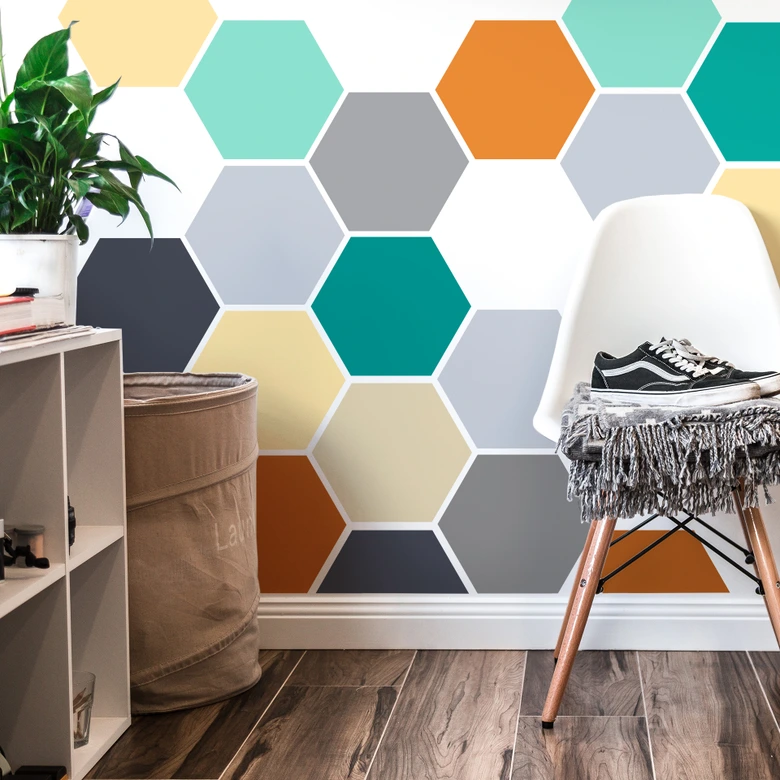 Wall sticker Hexagon (set of 3) 