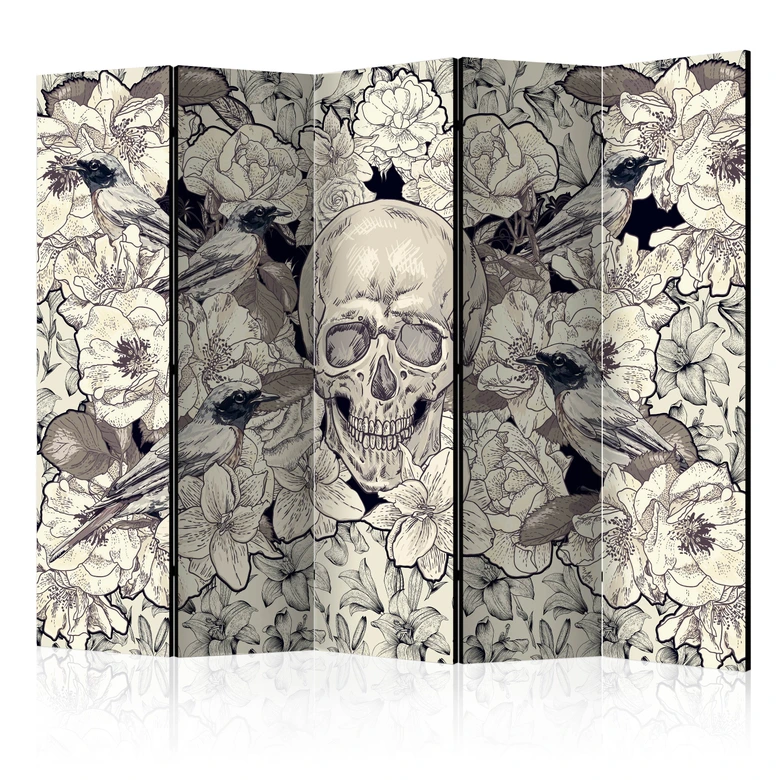 Paravent, Raumteiler freistehend, Trennwand - Vom Jugendstil inspiriert , 5-teilig - 225x172 cm 