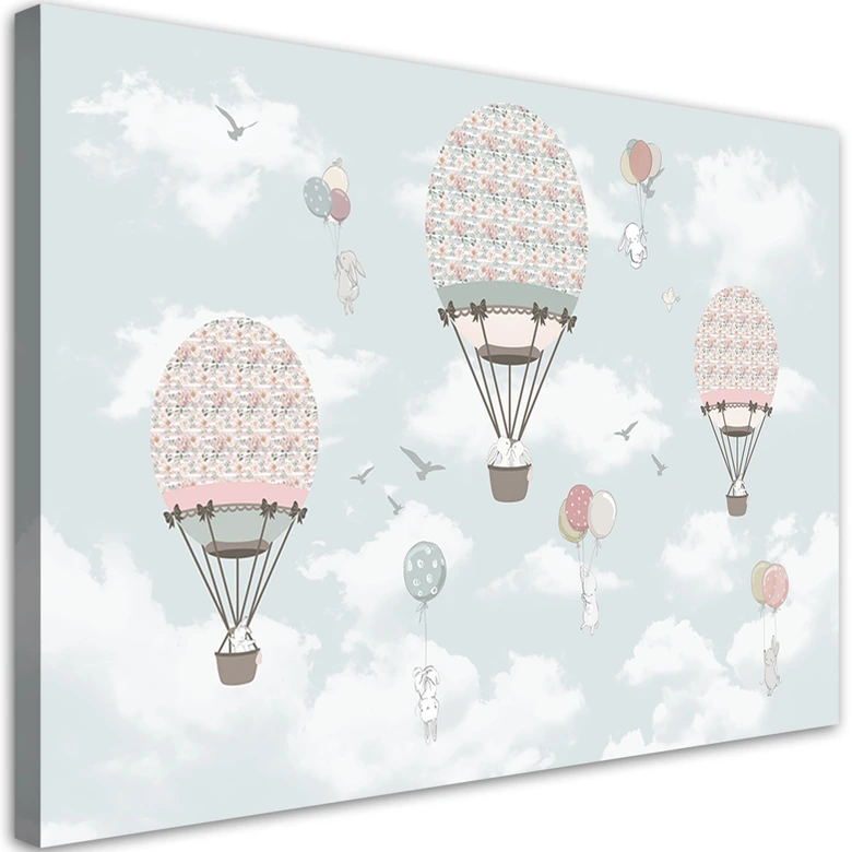 Leinwandbild, Bunte Ballon Tiere Kinder 