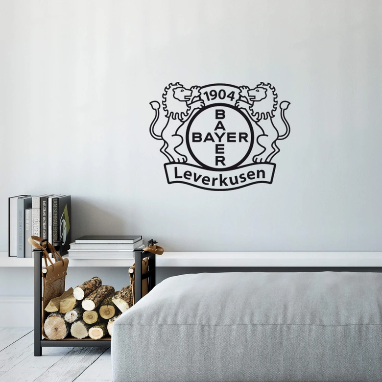 Wandtattoo Bayer 04 Leverkusen Logo einfarbig 