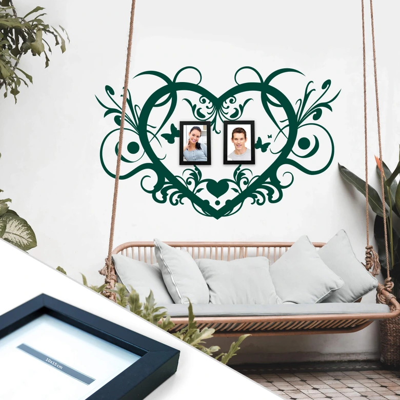 Ornament Floralie incl. 2 Photo Frames Wall sticker 