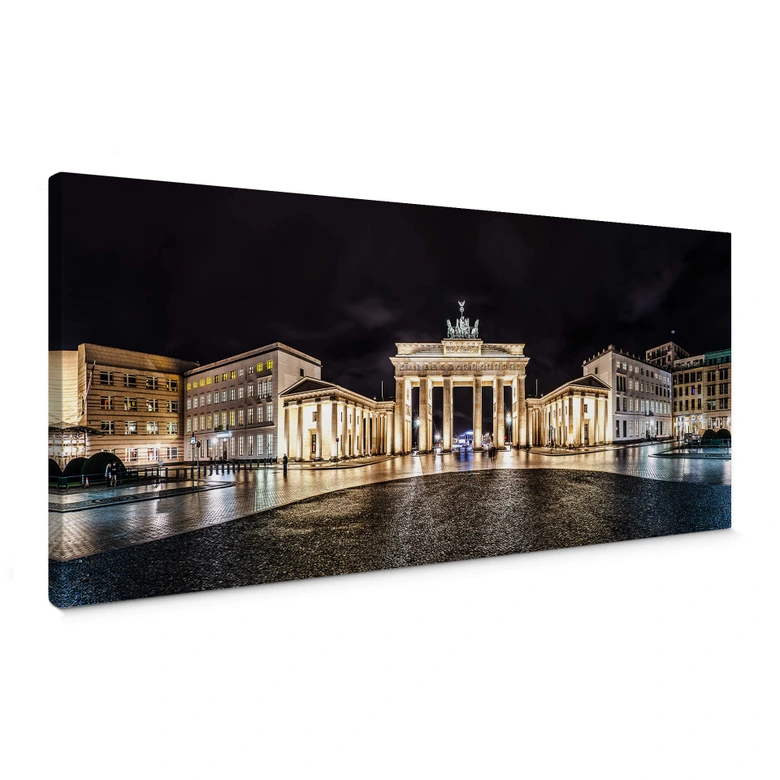 Leinwandbild Brandenburger Tor Panorama 