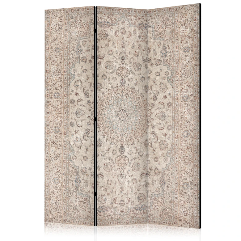 Paravent, Raumteiler freistehend, Trennwand - Desert Nights - Ornamented Persian Carpet in Muted Colors 
