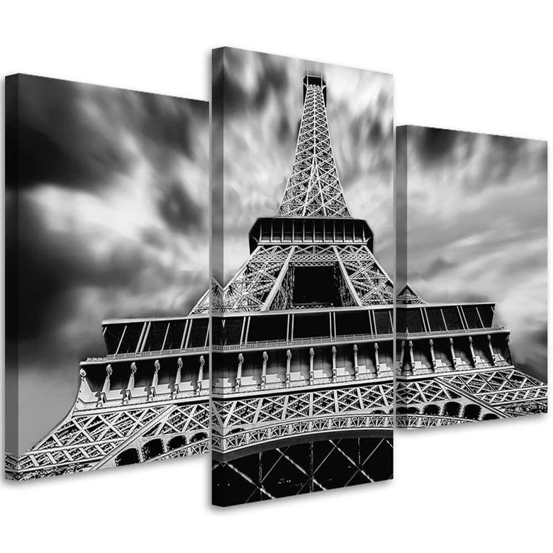 Leinwandbild 3-teilig, Eiffelturm Paris Stadt 