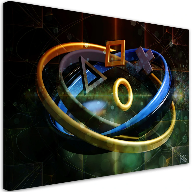 Leinwandbild, Controller Spiele 