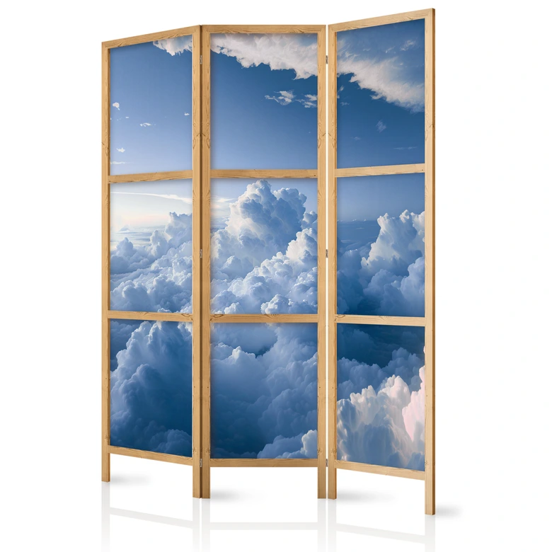 Japanischer Paravent, Raumteiler freistehend, Trennwand - Aerial Landscapes 