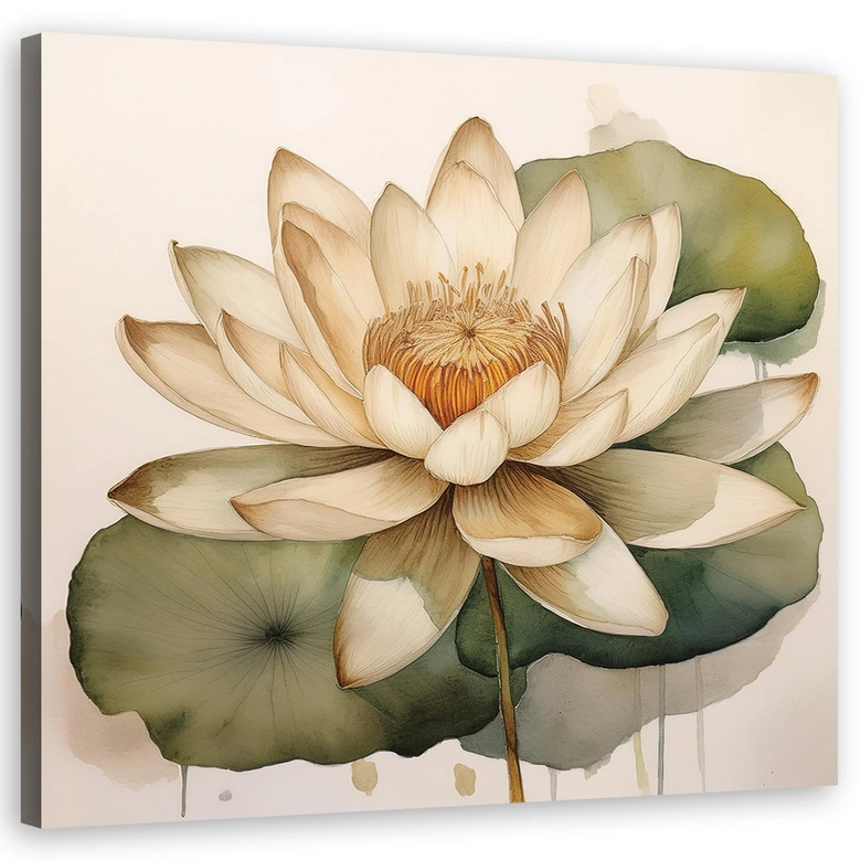 Leinwandbild Blumen Blätter Botanik 