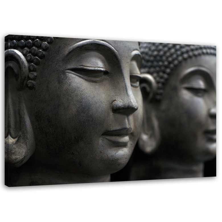 Leinwandbild, Buddha-Figuren 