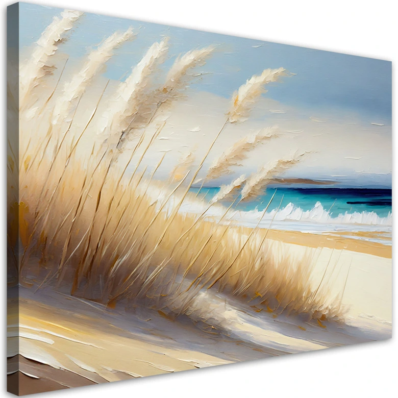 Leinwandbild, Strand Meeresdünen 