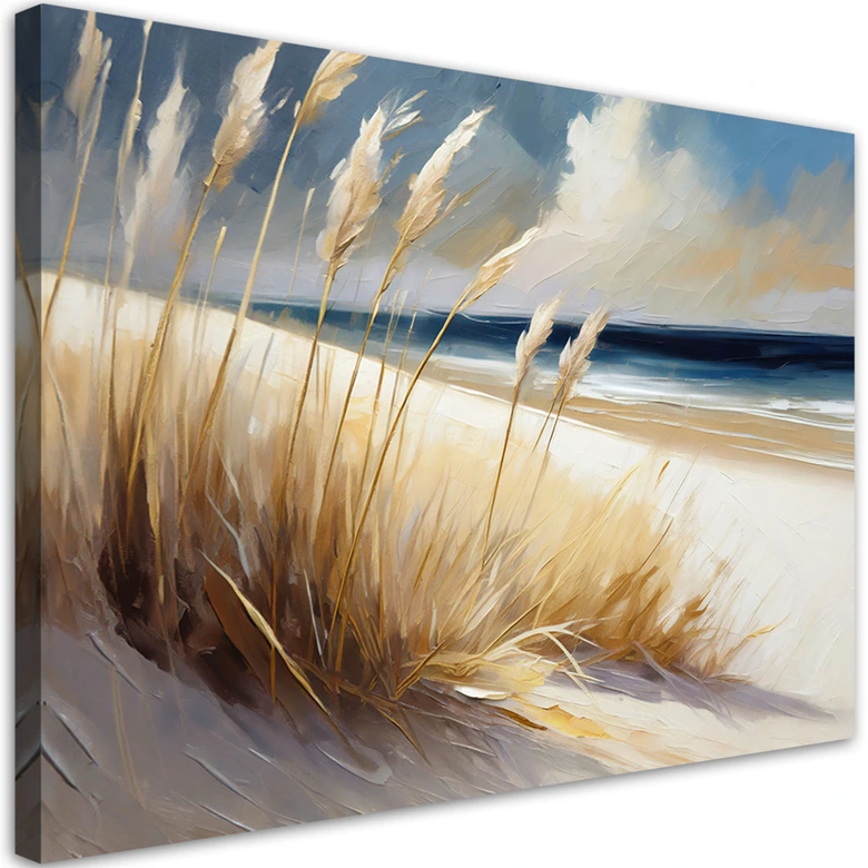 Leinwandbild Strand Meeresdünen Landschaft 