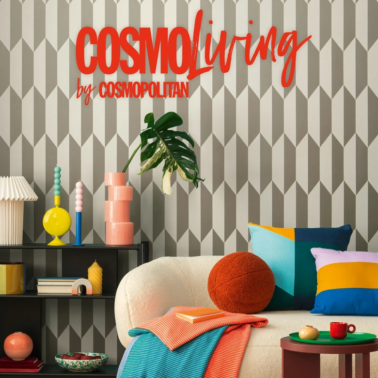 COSMOPOLITAN 3D wallpaper silver with metallic effect - shimmering non-woven wallpaper  