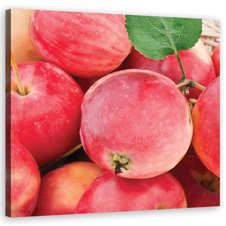 Leinwandbild, Makro -Apple Obst 