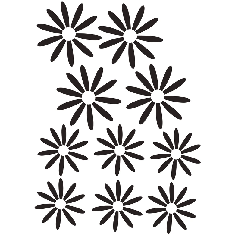Wandtattoo Blüten-Set 15 
