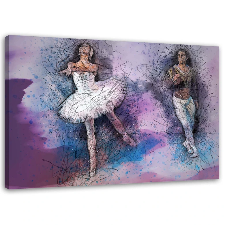 Leinwandbild, Paar tanzt das Ballett 