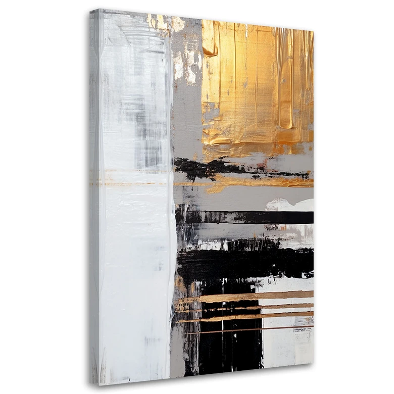 Leinwandbild, Goldene Abstraktion 