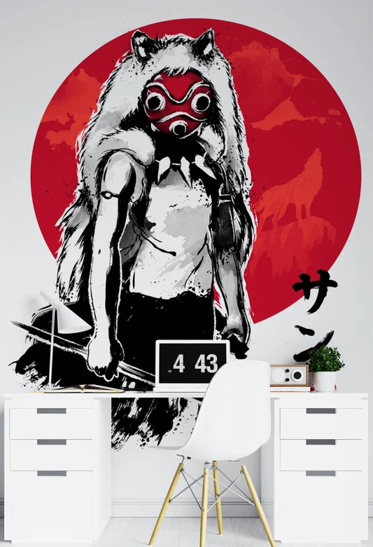 Fototapete, Mononoke Prinzessin Japan 