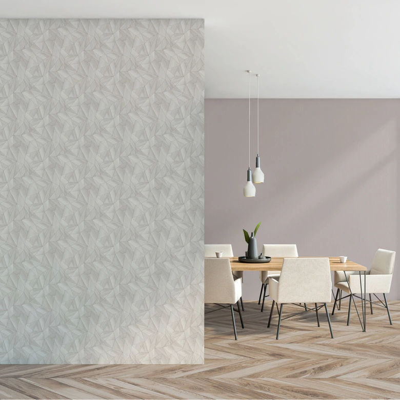 Unit wallpaper linen textured medium grey - non-woven wallpaper modern matt woven 