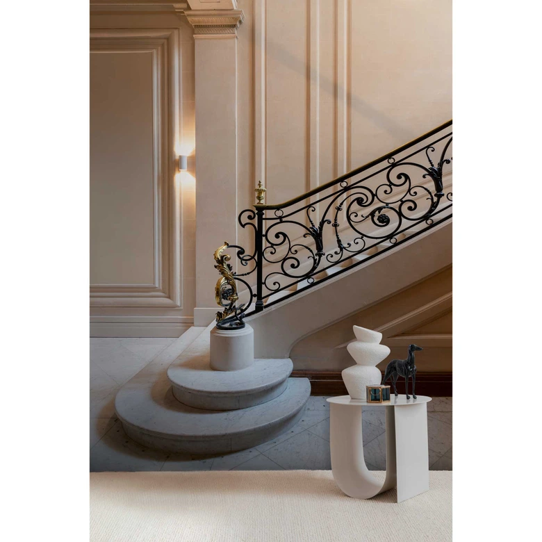 Wall Mural Staircase Beige Black - Elegant 3D wallpaper - non-woven wallpaper classic 