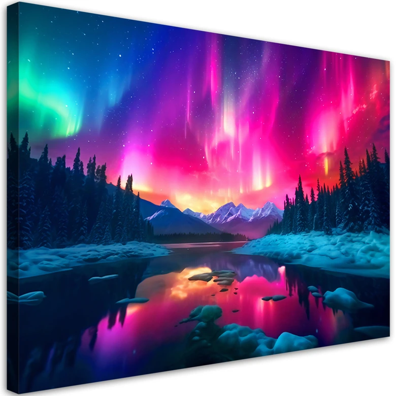 Leinwandbild, Abstrakte Himmelslandschaft 