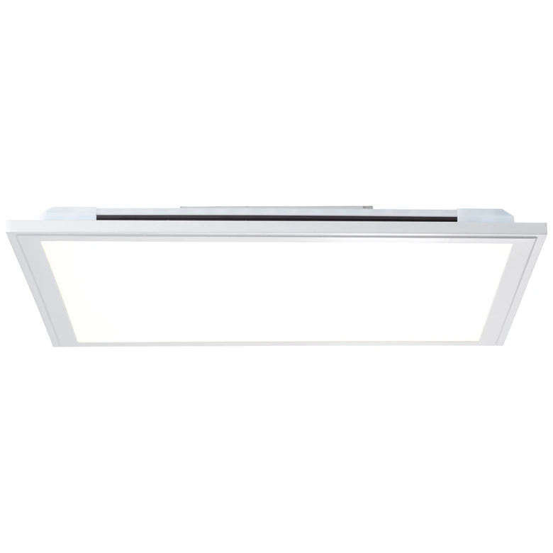 Deckenleuchte Alba, silber, weiß, 39,5 x 39,5 cm, Metall Panel 