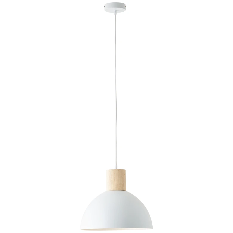 Pendelleuchte Emil, beige, 120 x 34 cm, Holz Pendel-lampe, dimmbar 