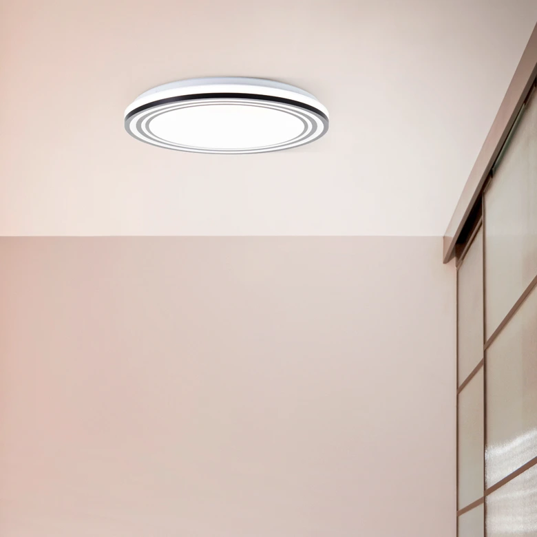 Wand- und Deckenleuchte Kian, schwarz, 7 x 49 cm, Metall Led-lampe 