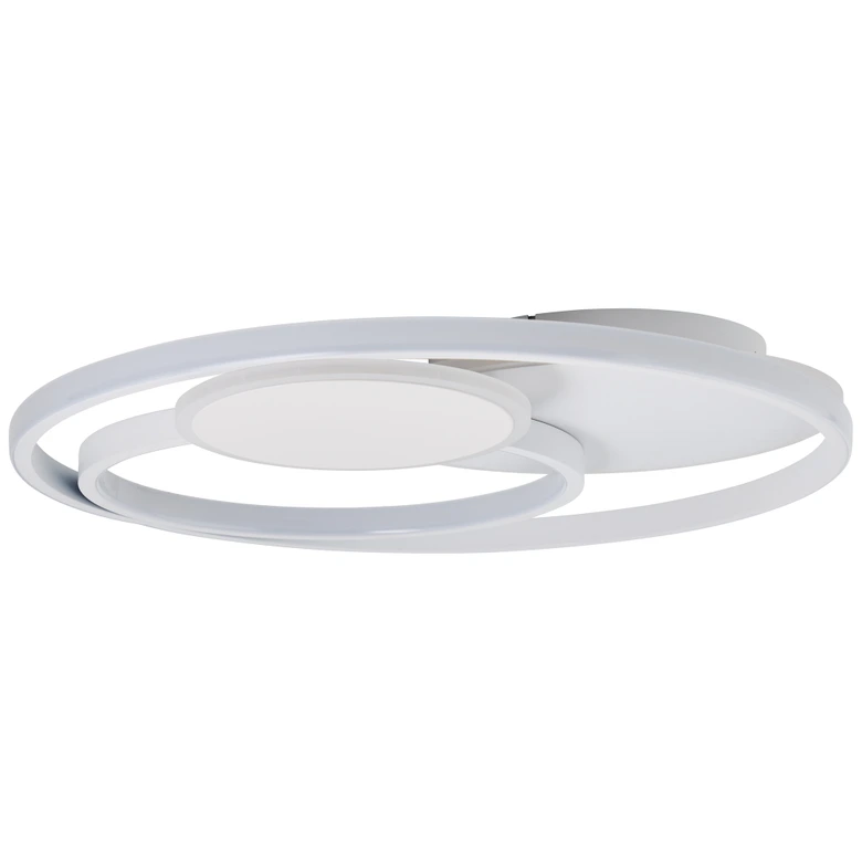 Deckenleuchte Mick, weiß, 7 x 50 cm, Metall Deckenlampe, dimmbar 